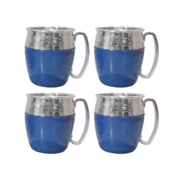 Hammered Moscow Mule 4 Piece Set - Picture 1 of 8